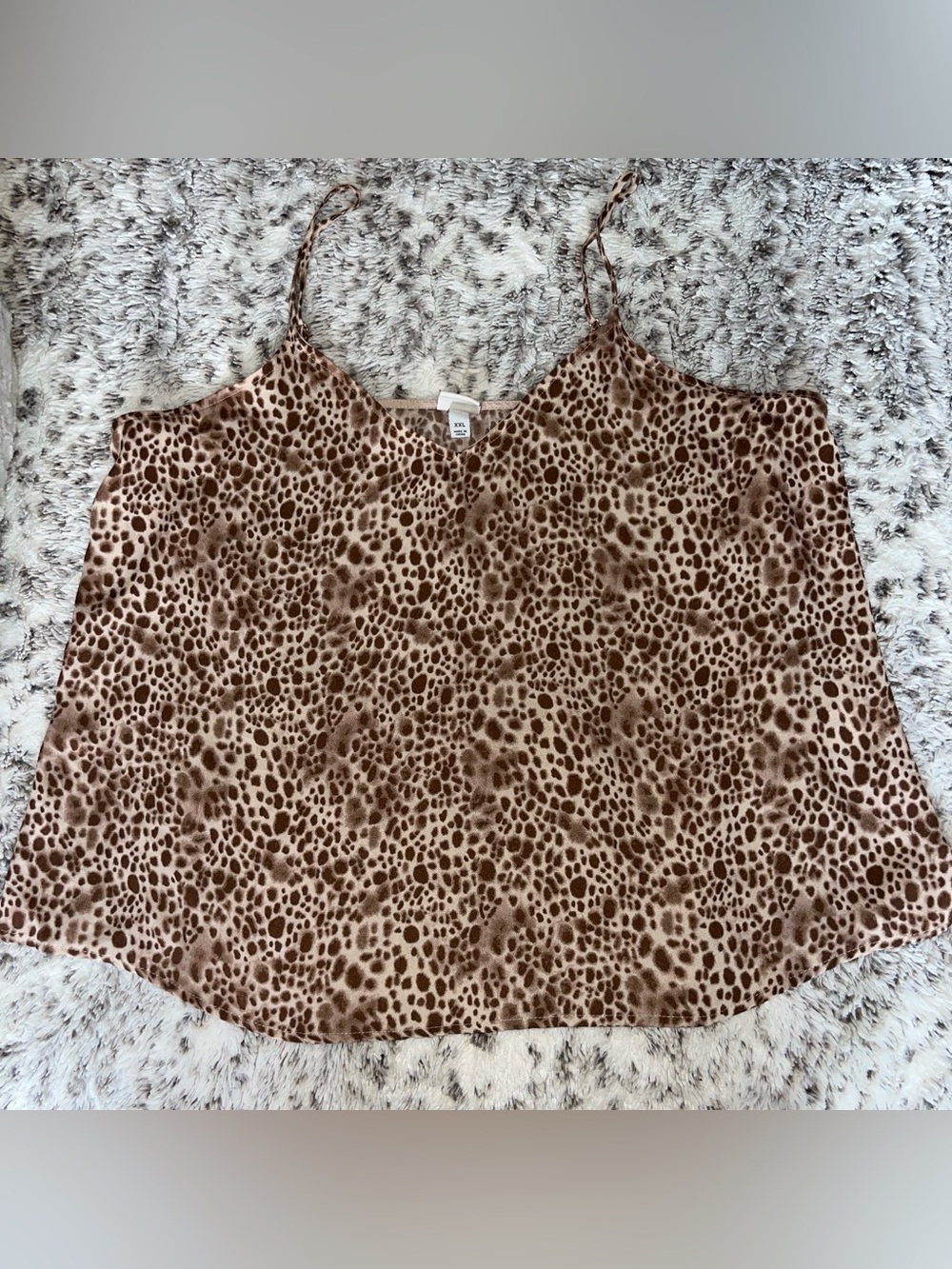 a new day Leopard Print Cami in Brown and Cream